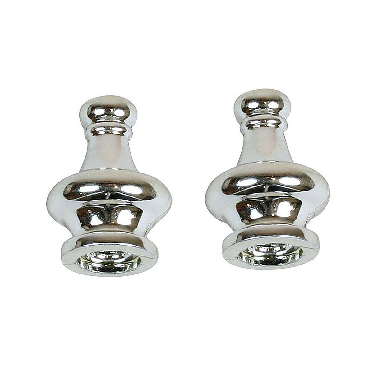 Jandorf 60103 FINIAL 1-1/4in. NICKEL, 2/Pack