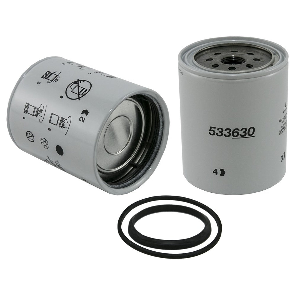 WIX 33630 Spin On Fuel Water Separator w/ Open End Bottom