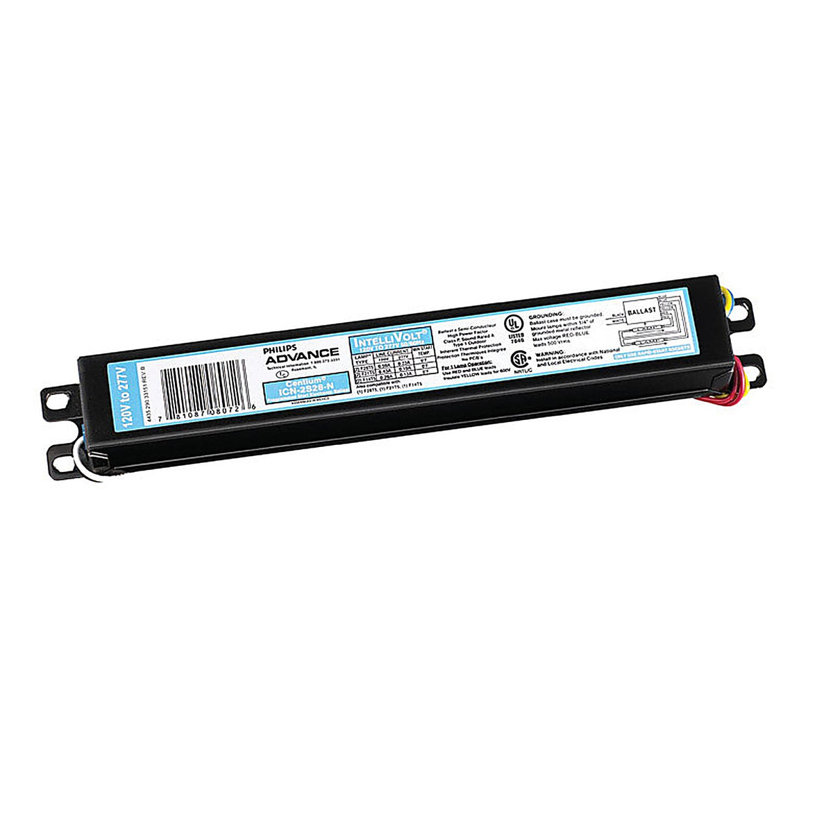 Advance Transformer ICN2S28N35I Philips Advance 28 watt 120 volt 2 lights Fluorescent Ballast For T5