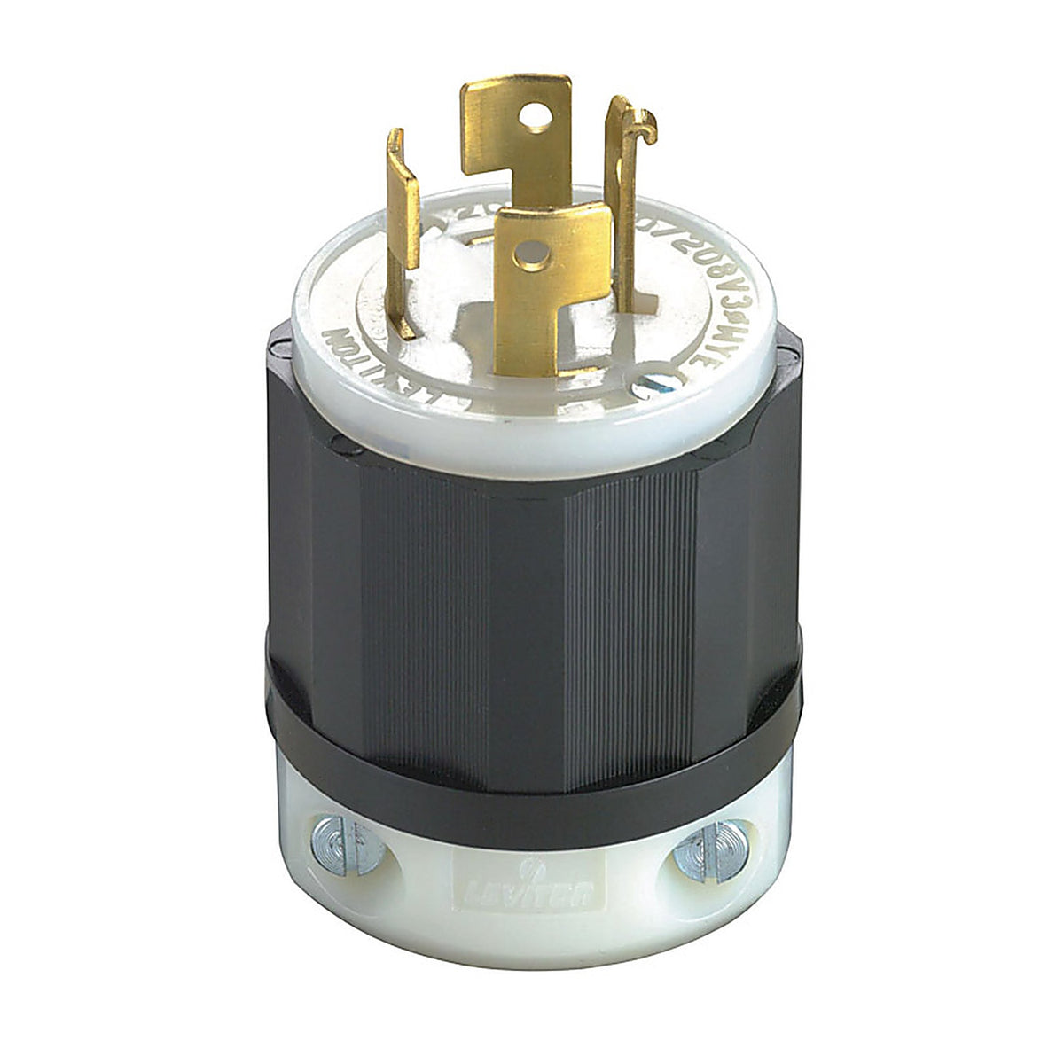 Leviton - 07411-00C - Industrial Nylon Non-Grounding Plug Non-Nema 4 Pole 4 Wire