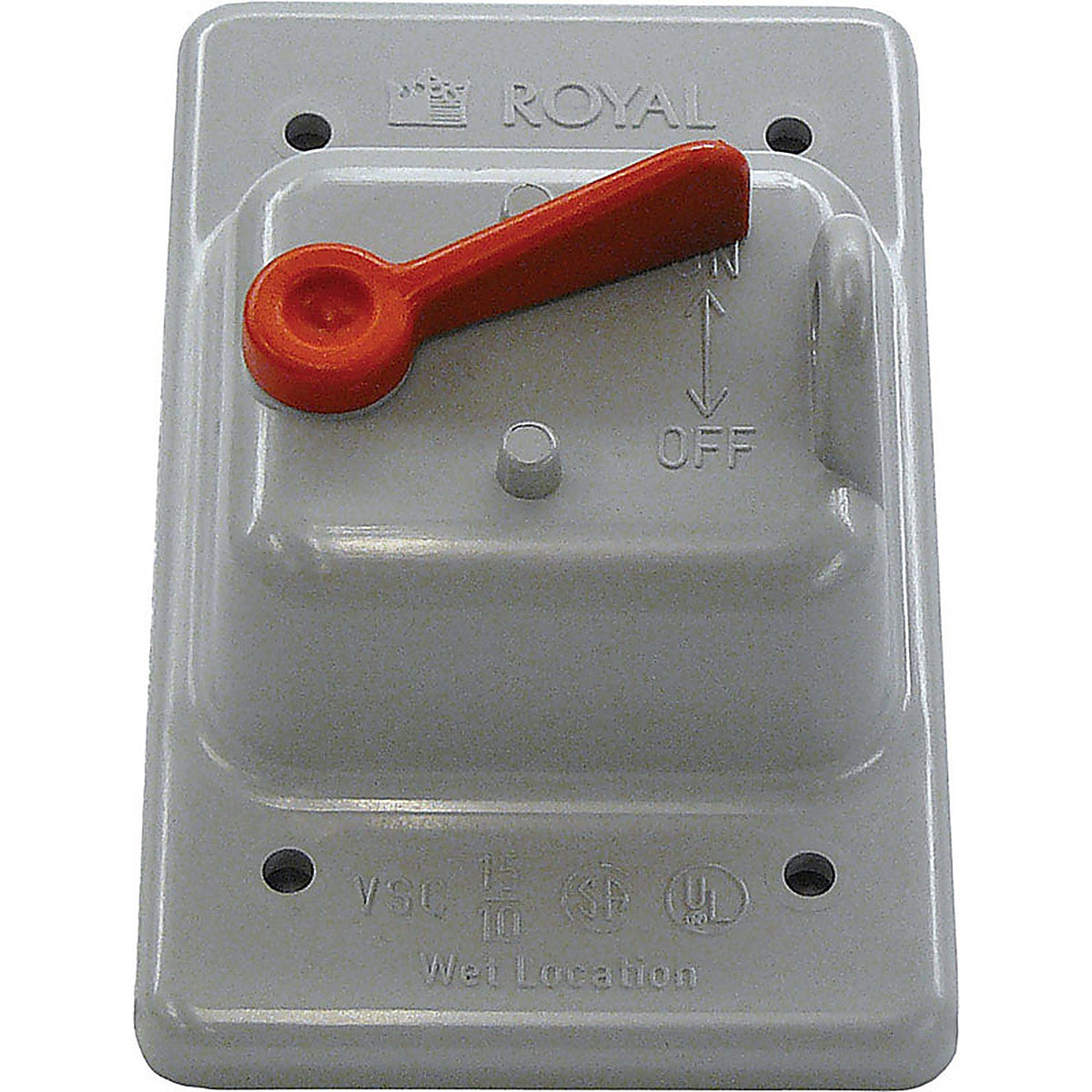 Cantex 5133330B Rectangle PVC 1 gang Electrical Cover For Single Toggle Switch
