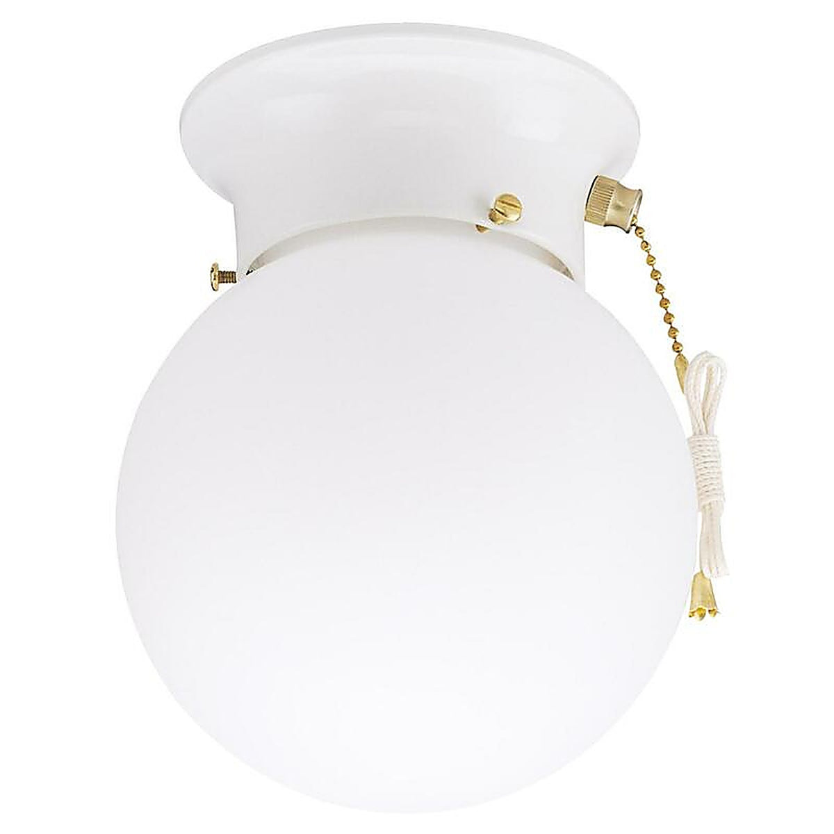 Westinghouse 66680 7.25 in. H X 6 in. W X 6 in. L White Ceiling Fixture
