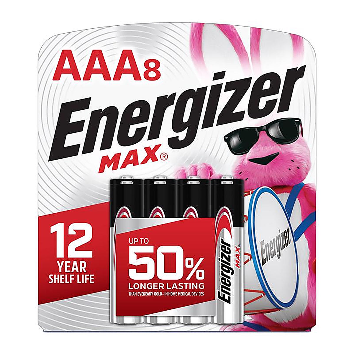 Energizer E92MP-8 Max AAA Alkaline Batteries 8 pk Carded