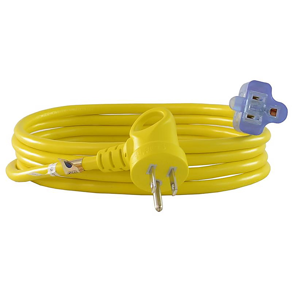Conntek - 24161-108 - Indoor or Outdoor 9 Ft. L Yellow Extension Cord 16/3 Sjtw