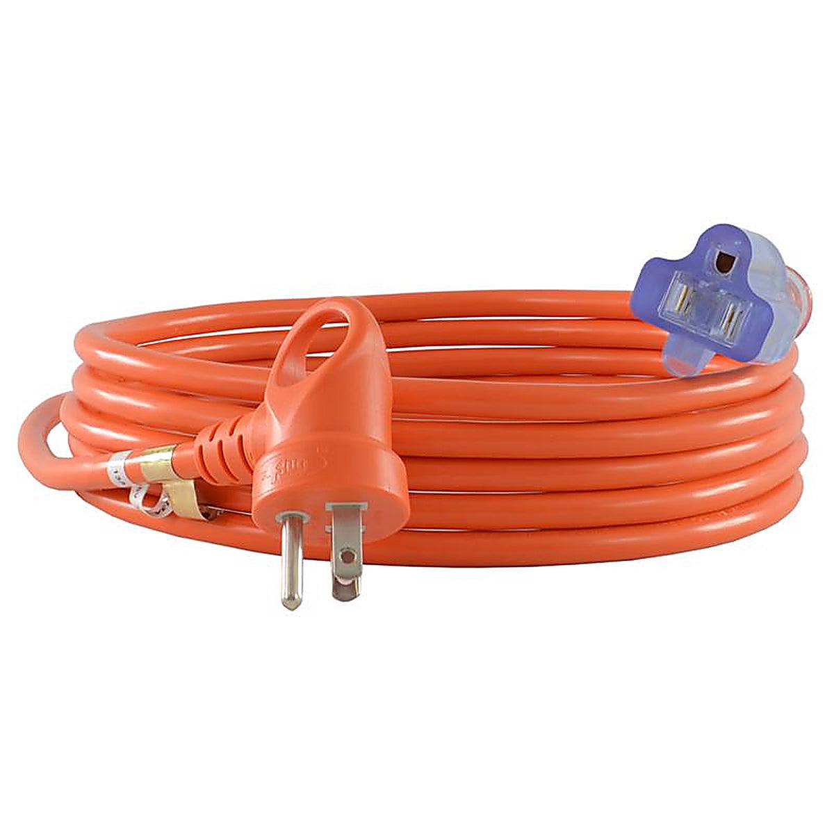 Conntek - 24162-144 - Indoor or Outdoor 12 Ft. L Orange Extension Cord 16/3 Sjtw