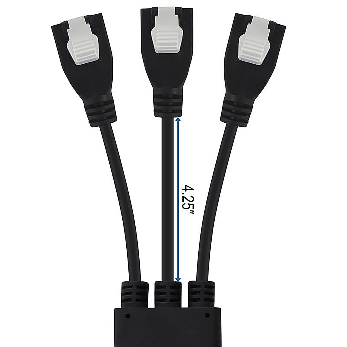Conntek - 05361 - Indoor 6 Ft. L Black 1 to 3 Outlet Cord 14/3 SJT 18/3 Svt