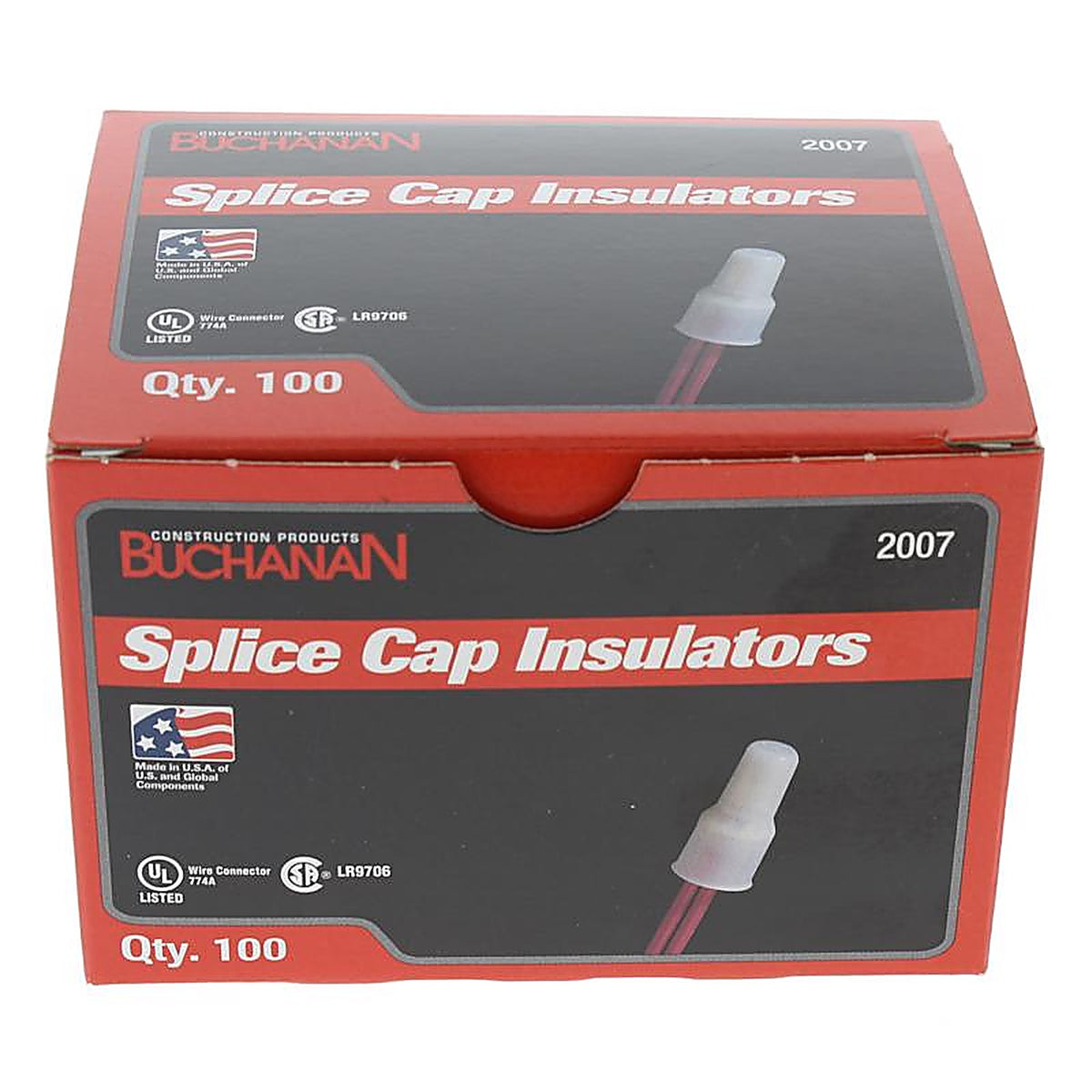 Ideal Industries - 2007 - Crimp-On Splice Cap Insulator 100 Pack