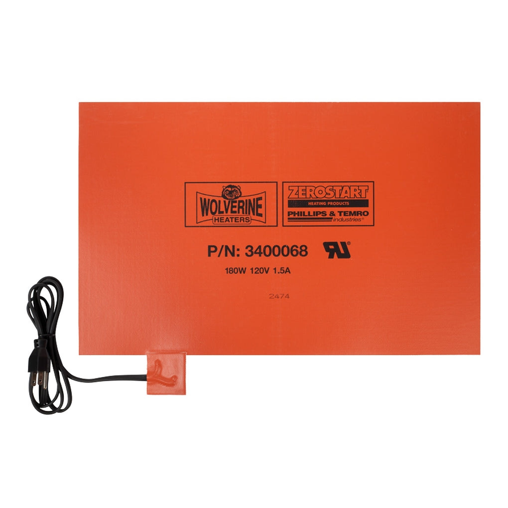ZeroStart 3400068 Flexible Battery Warmer, 180W 120V 13.0in. x 20.5in.