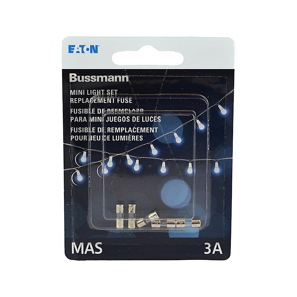 Bussmann BP/MAS-3A 3 amps Glass Tube Fuse 5/Pack