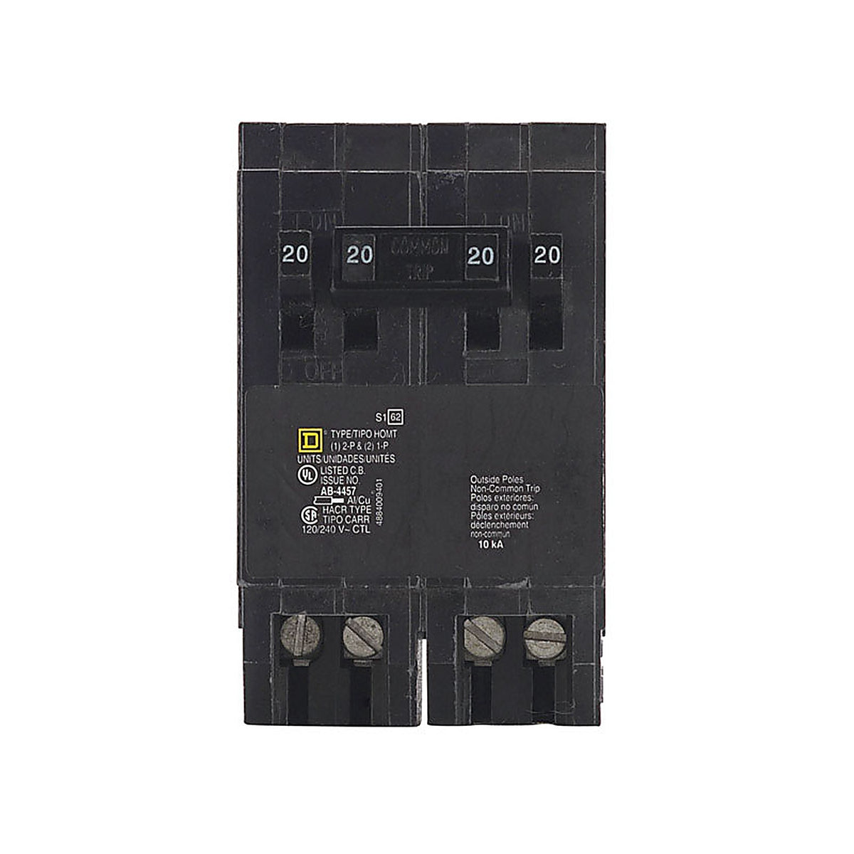 Square D - HOMT2020220CP - Homeline 20 Amps Tandem 2-Pole Circuit Breaker