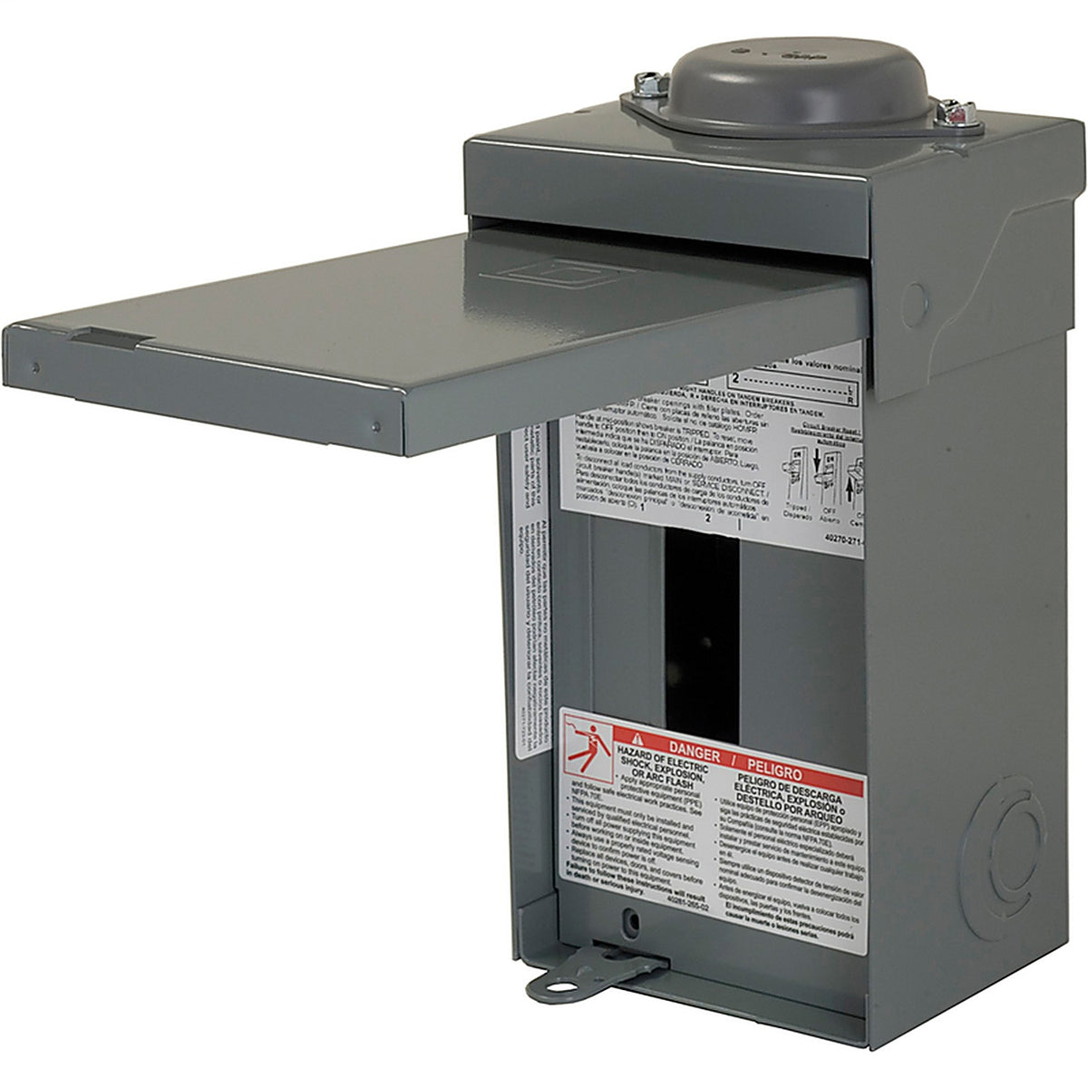 Square D HOM24L70RBCP HomeLine 70 amps 120/240 volt 2 space 4 circuits Wall Mount Main Lug Load Center