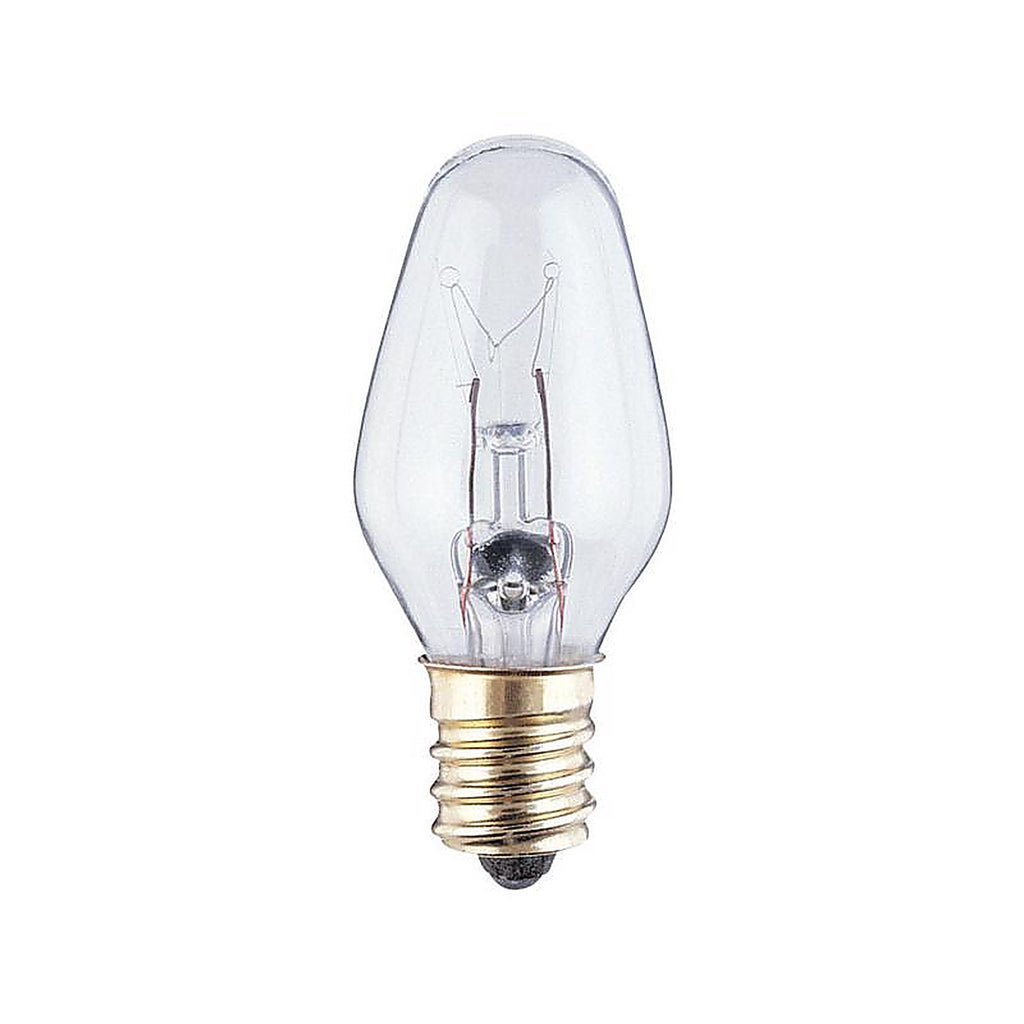Westinghouse - 0379400 - 4 W C7 Specialty Incandescent Bulb E12 (Candelabra) White 2 Pack