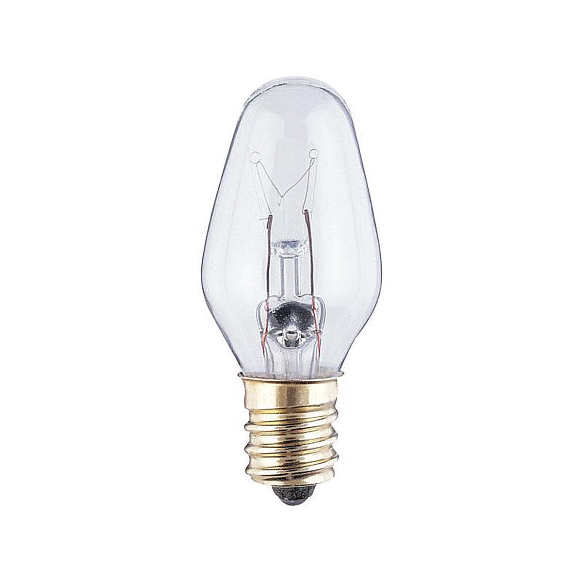 Westinghouse - 0379400 - 4 W C7 Specialty Incandescent Bulb E12 (Candelabra) White 2 Pack
