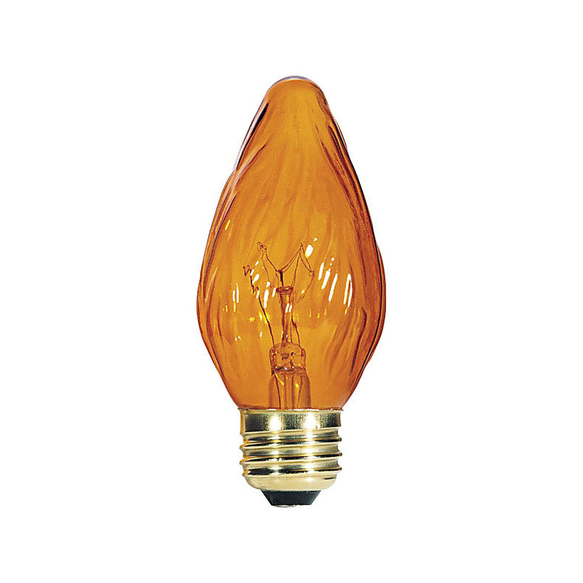 Westinghouse - 0403800 - 40 W F15 Specialty Incandescent Bulb E26 (Medium) Amber 2 Pack