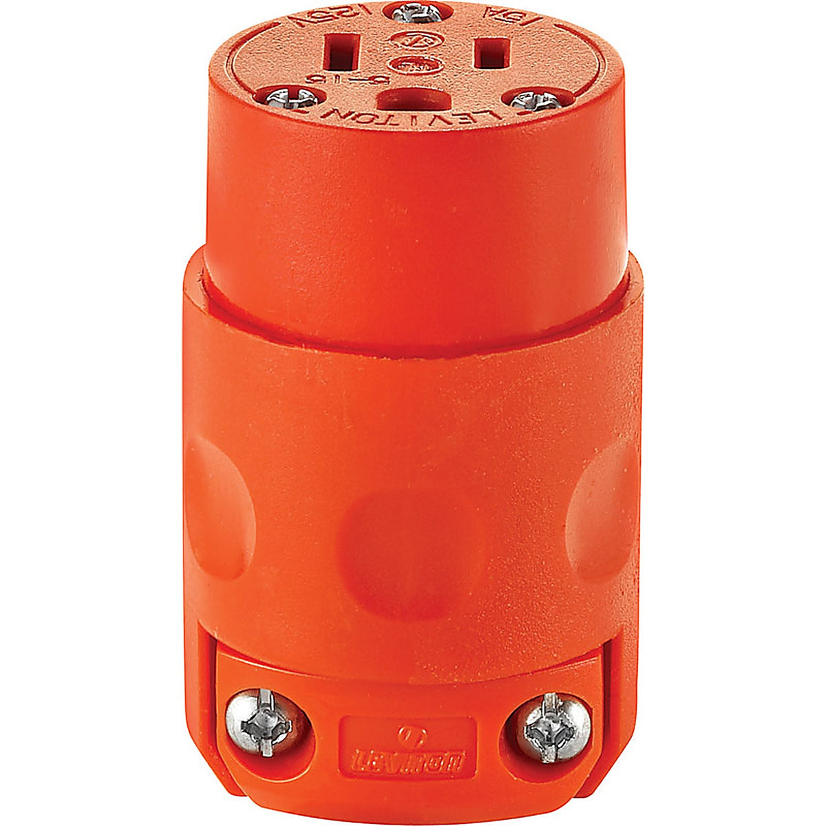 Leviton 515CV-0OR Commercial and Residential PVC Grounding Connector 5-15R 2 Pole 3 Wire