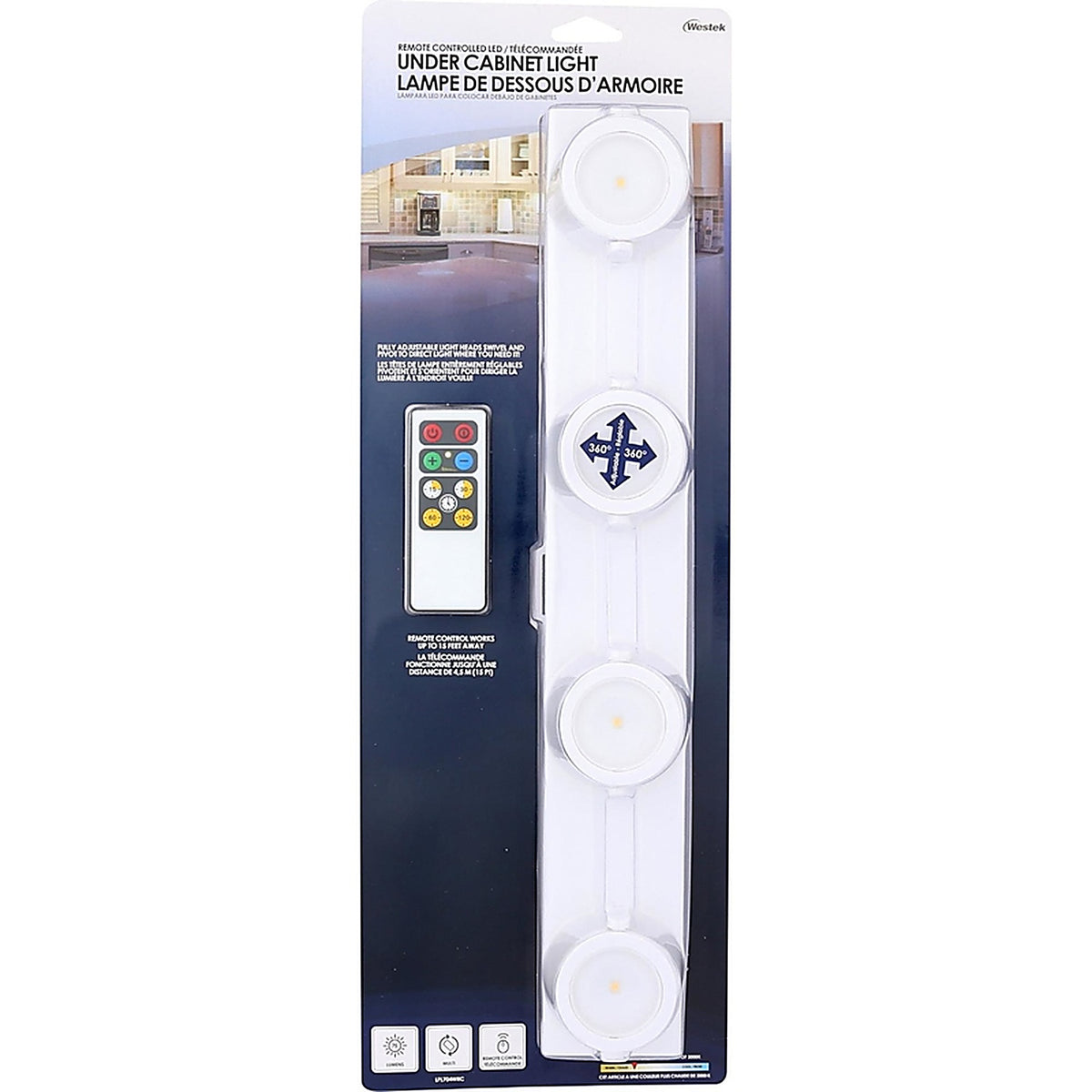 Rite Lite - LPL704WRC - 15.75 In. L White Battery Powered LED Strip Light 70 LM