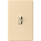 Lutron TGCL-153PH-IV Toggler Ivory 150 watt 3-Way Dimmer Switch 1/Pack