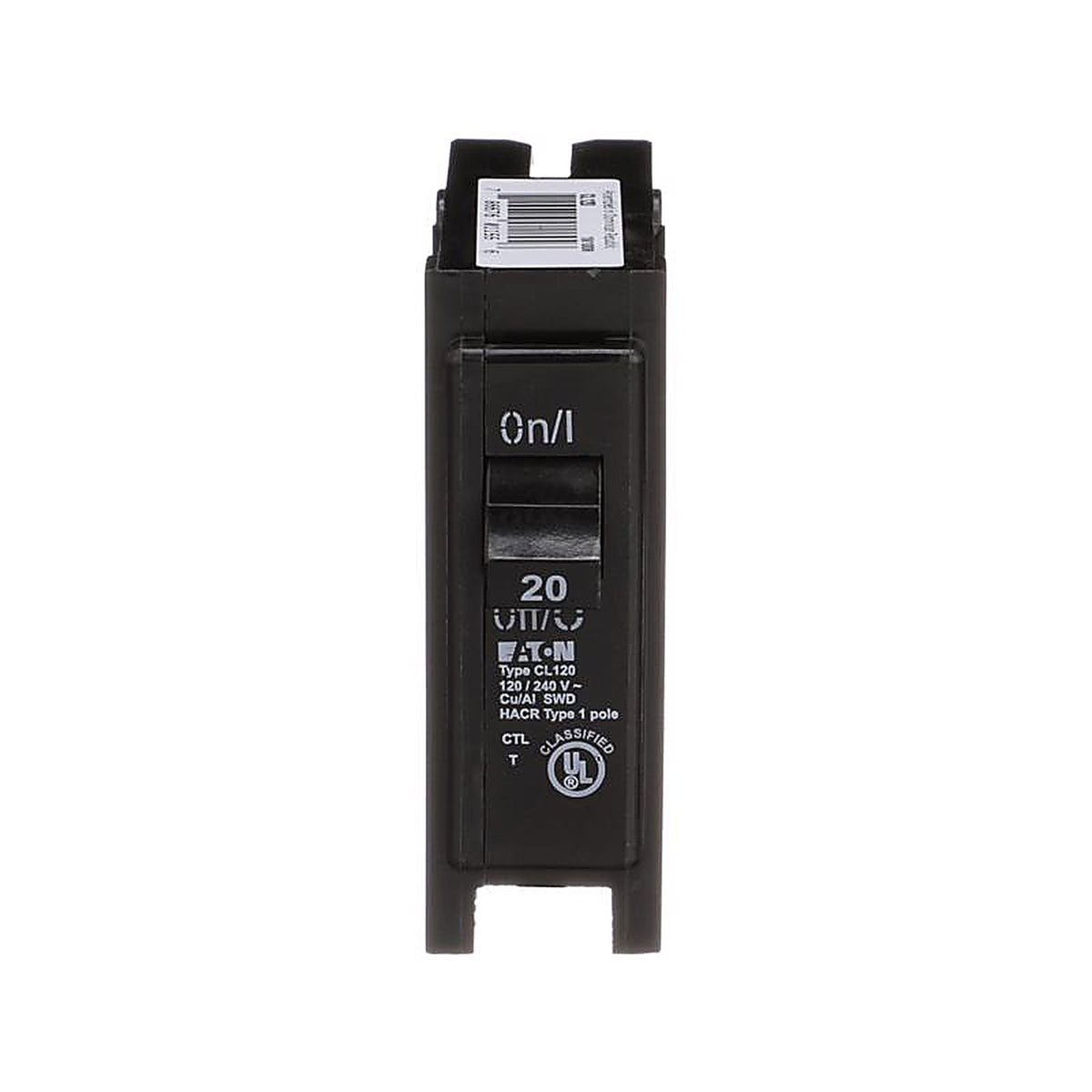 Eaton CL120CS 20 amps Plug In Single Pole Circuit Breaker