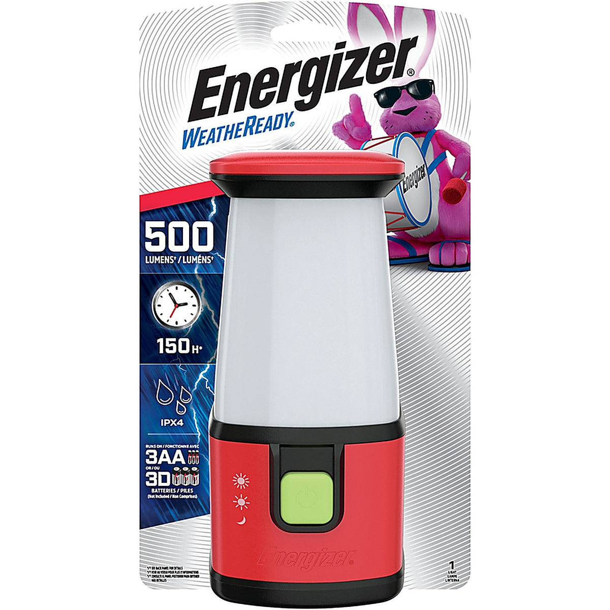 Energizer WRESAL35 Weatheready 500 lumens Red Emergency Lantern
