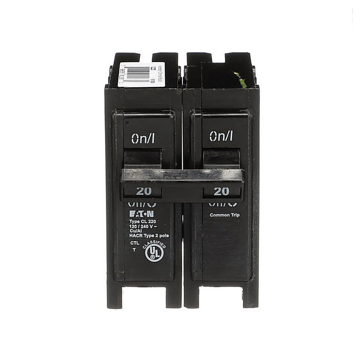 Eaton CL220CS 20 amps Plug In 2-Pole Circuit Breaker