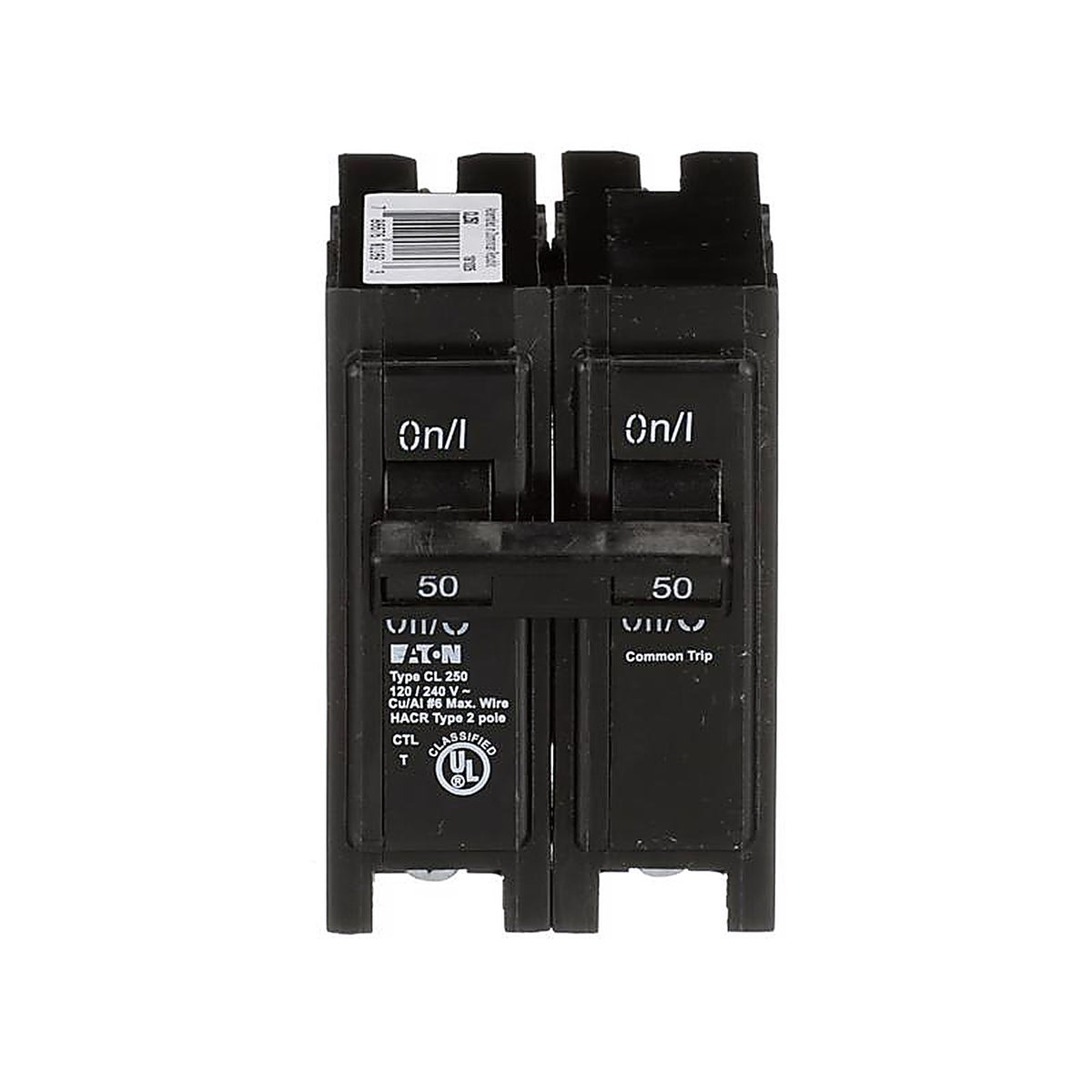 Eaton CL250CS 50 amps Plug In 2-Pole Circuit Breaker