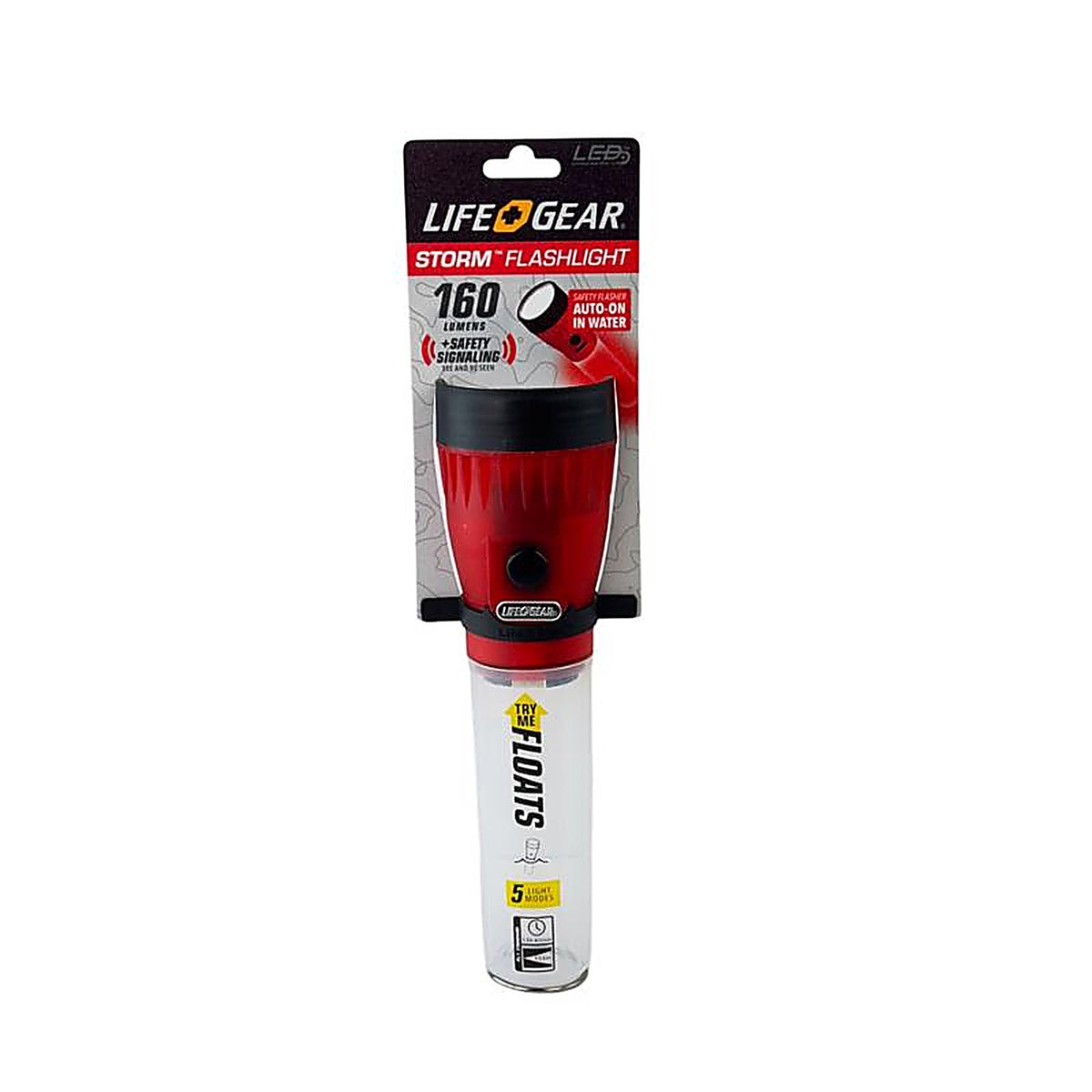 Life + Gear - LG141 - +gear Glow 12 LM Red LED Flashlight AA Battery
