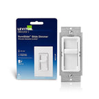 Leviton C22-06672-1LW Decora SureSlide White 600 watt Slide Dimmer Switch 1/Pack