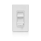 Leviton C22-06672-1LW Decora SureSlide White 600 watt Slide Dimmer Switch 1/Pack