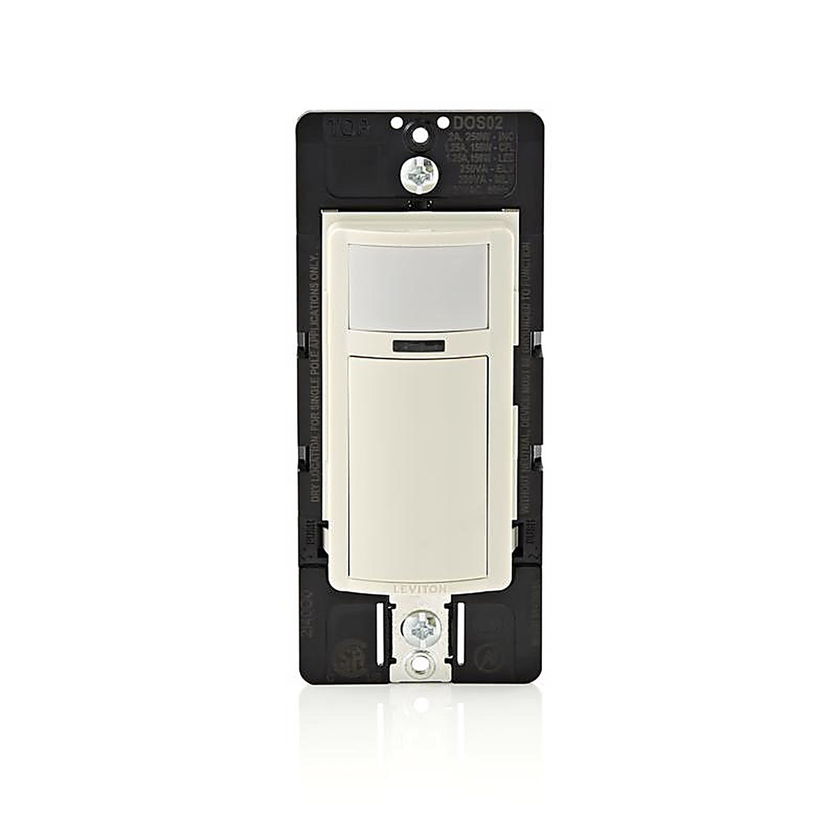 Leviton DOS02-1LT Decora 2.5 amps Single Pole Motion Sensor Switch Light Almond 1/Pack