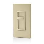 Leviton C21-06672-1LI Decora SureSlide Ivory 600 watt Slide Dimmer Switch 1/Pack