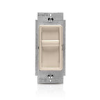 Leviton C28-06672-1LT Decora SureSlide Light Almond 600 watt Slide Dimmer Switch 1/Pack