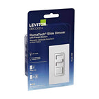 Leviton R50-IPL06-10M IllumaTech White 600 watt Slide Dimmer Switch 1/Pack