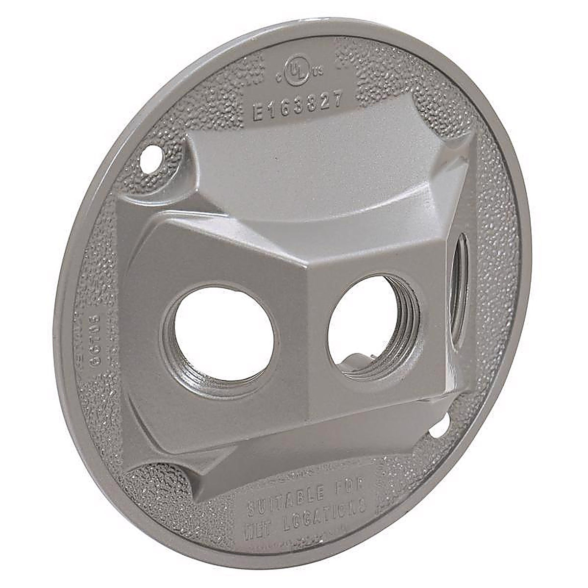 Sigma Electric 14383 Round Metal Lampholder Cover For Wet Locations