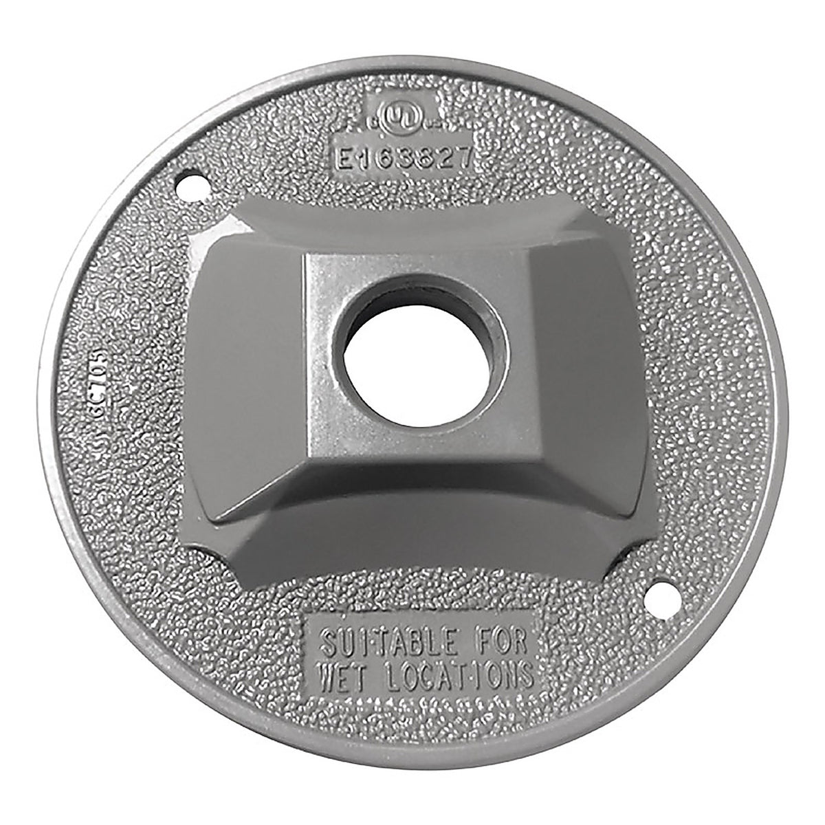 Sigma Electric 14381 Round Metal Lampholder Cover For Wet Locations