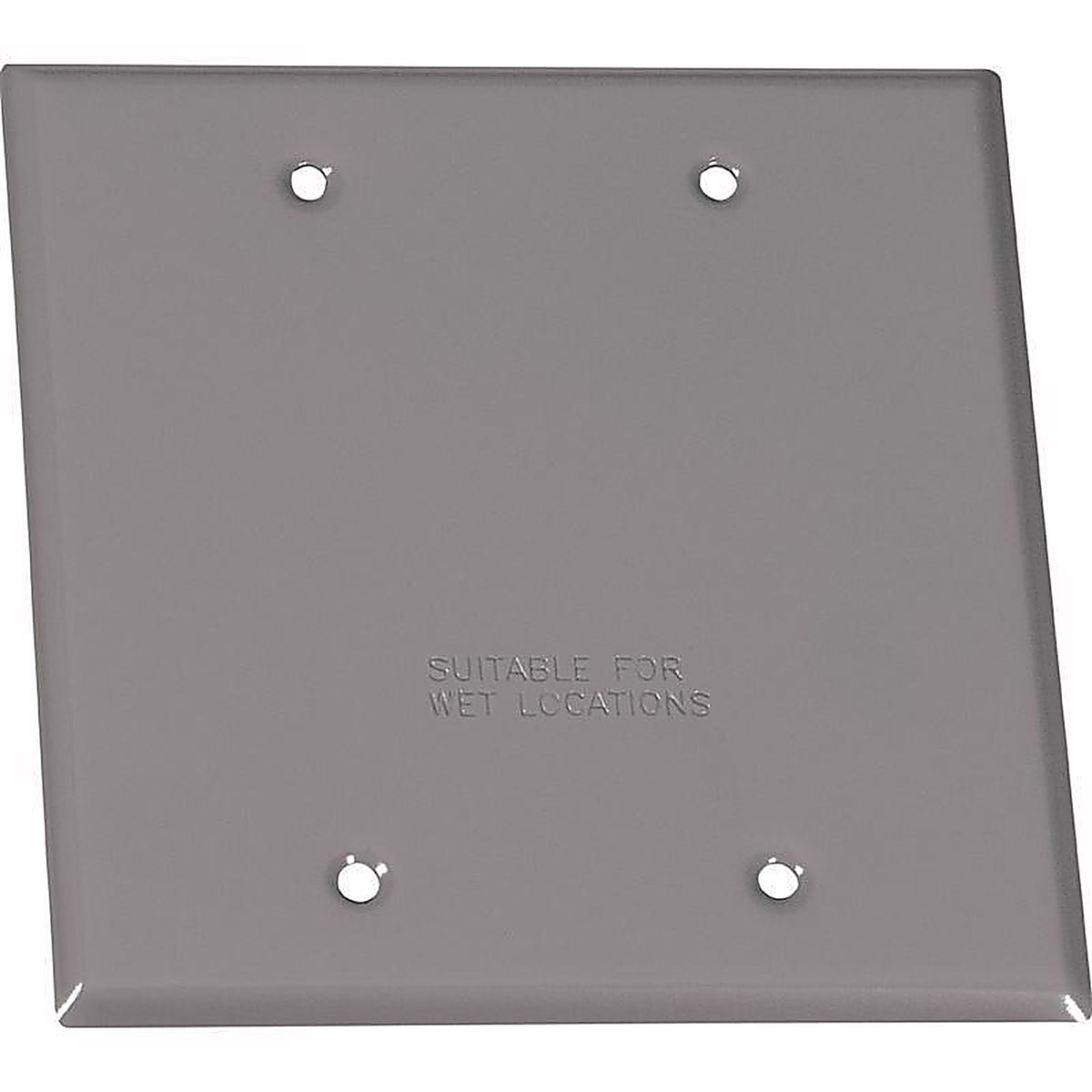 Sigma Electric 14340 Square Steel 2 gang Flat Box Cover For Wet Locations