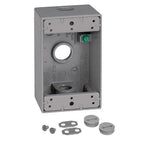 Sigma Electric 14250 4-1/2 in. Rectangle Metallic 1 gang Weatherproof Box Gray