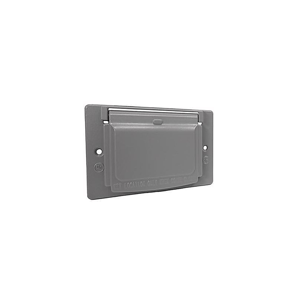 Sigma Electric 14249 Rectangle Metal 1 gang Horizontal GFCI Cover For Wet Locations