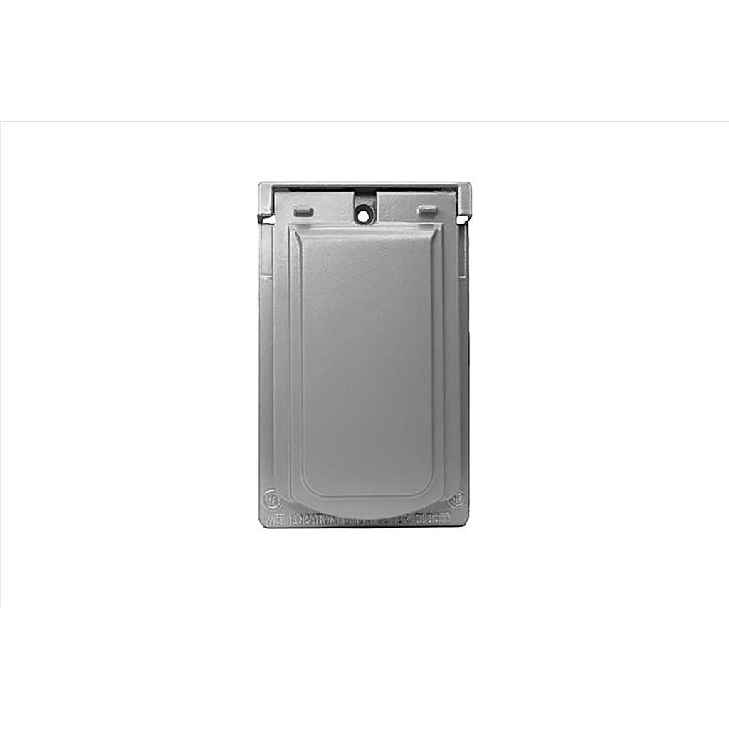 Sigma Electric 14248 Rectangle Metal 1 gang Vertical GFCI Cover For Wet Locations