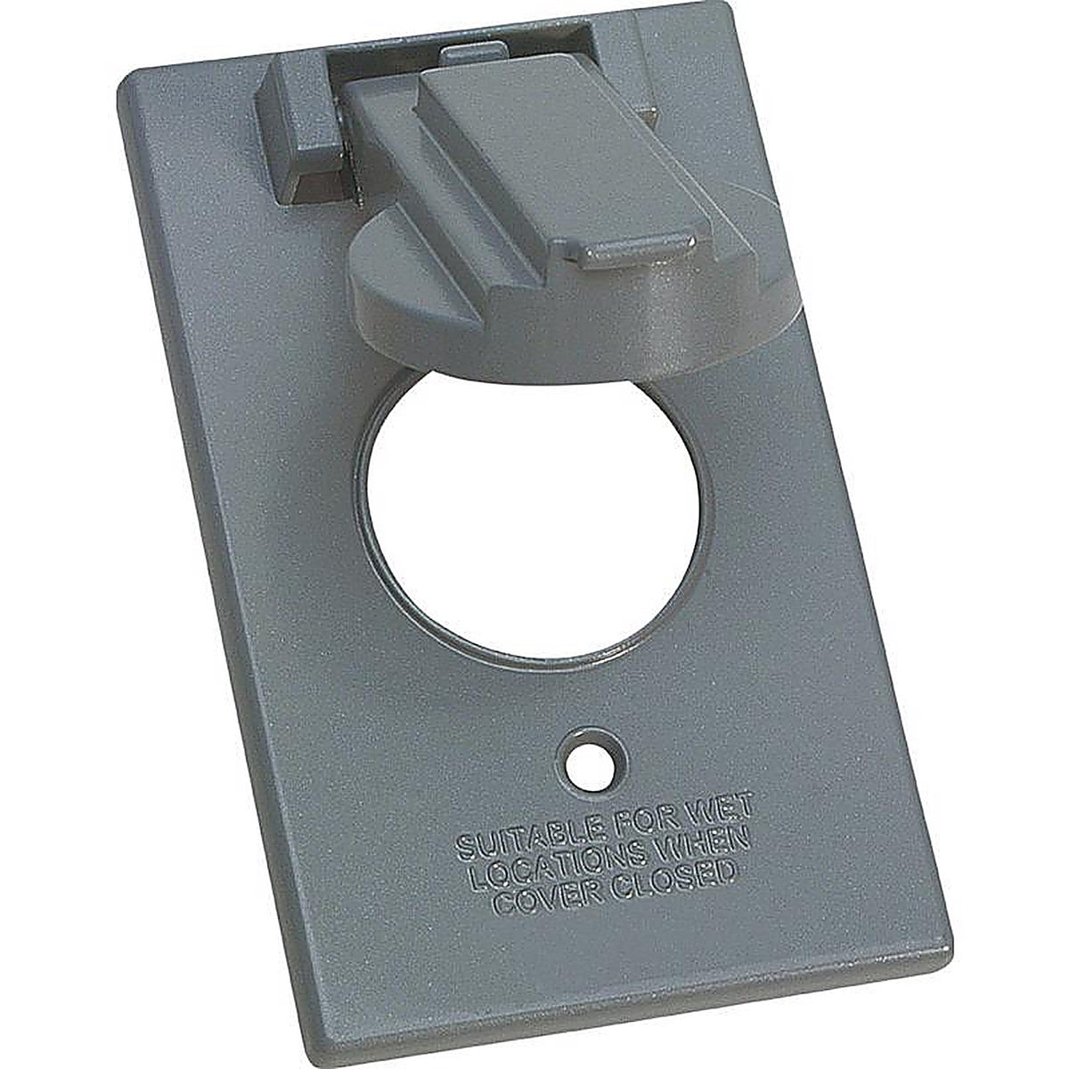 Sigma Electric 14224 Rectangle Metal 1 gang 15/20 Amp Receptacle Cover For Wet Locations