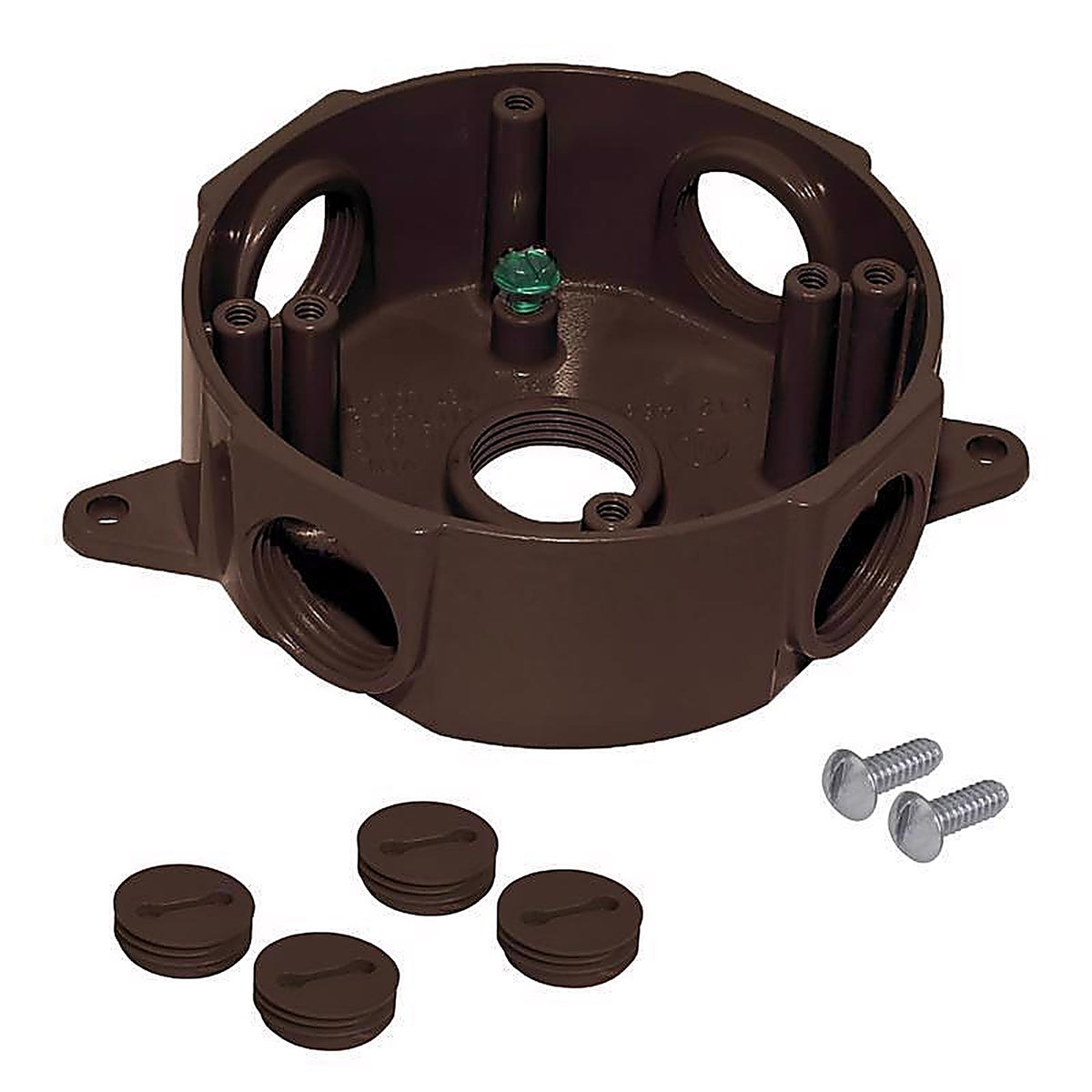 Sigma Electric 143854BR 2-5/16 in. Round Metallic Weatherproof Box Bronze