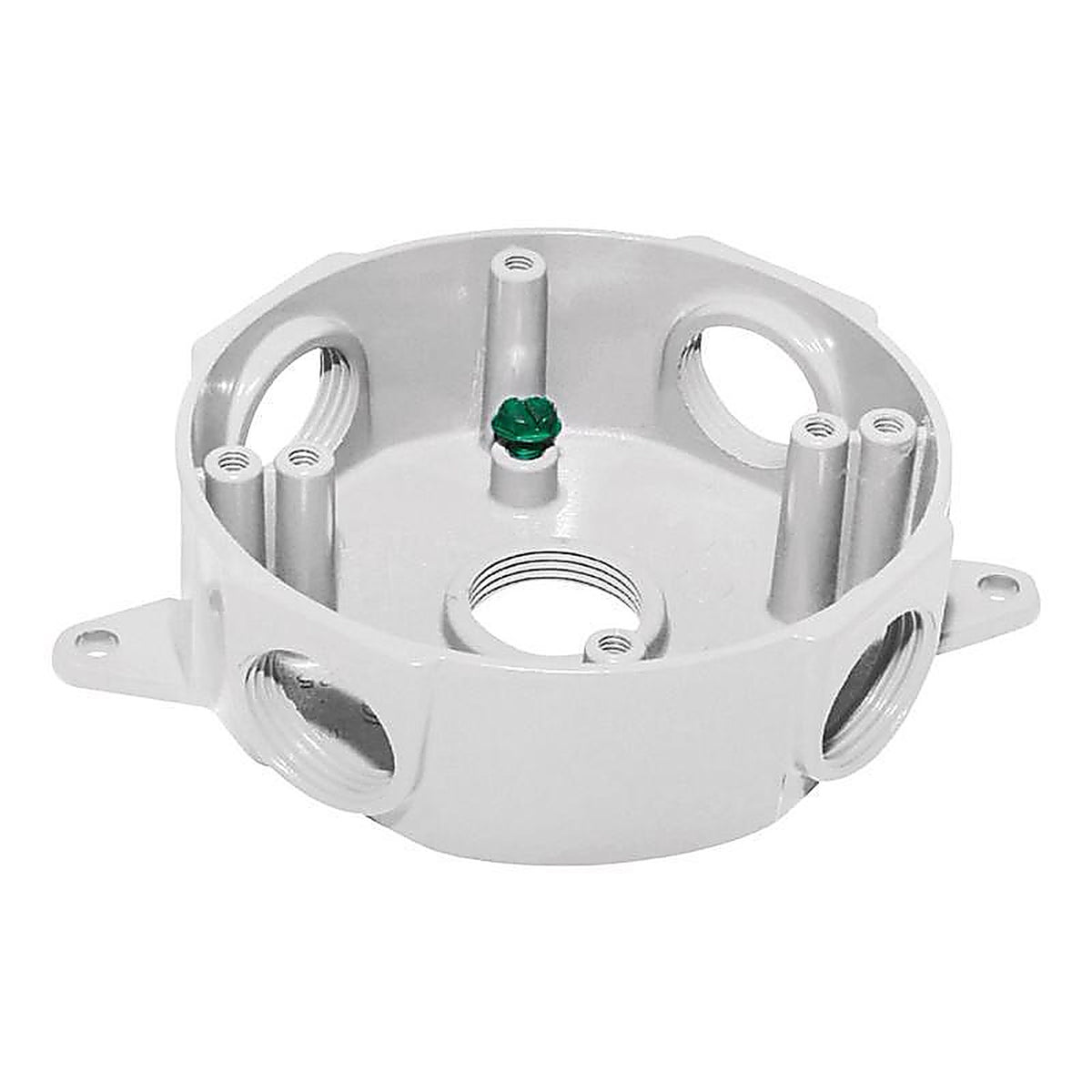 Sigma Electric 143854WH 2-5/16 in. Round Metallic Weatherproof Box White