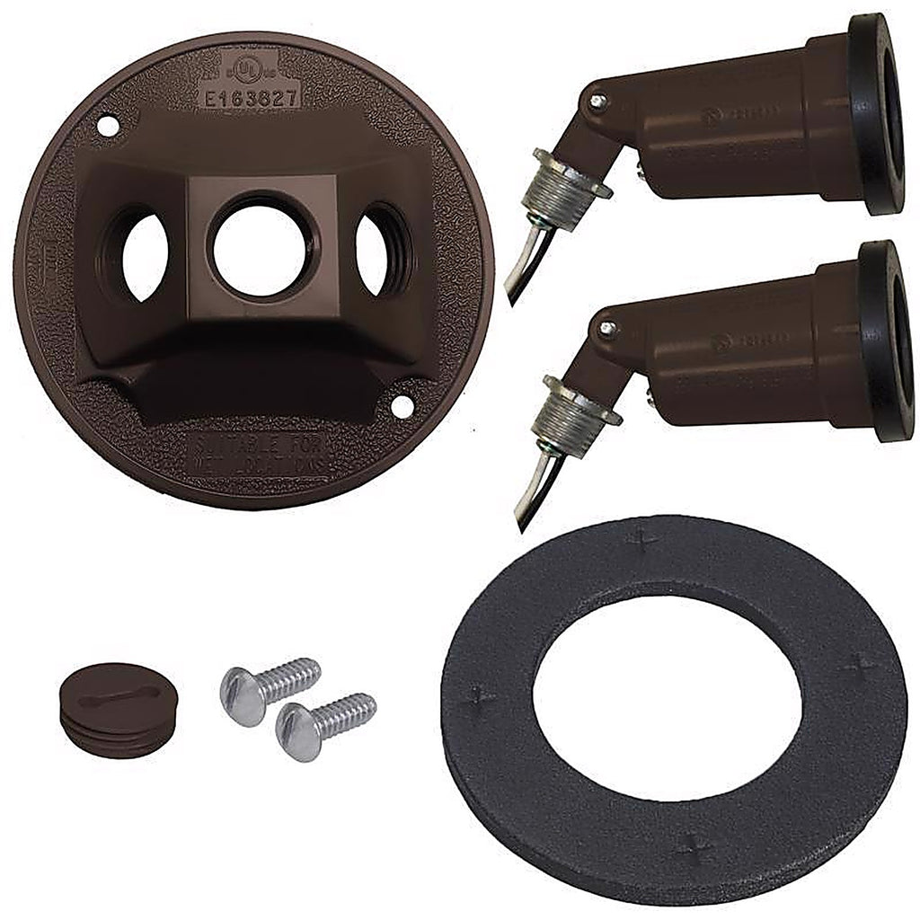 Sigma Electric - 14782BR - Switch Controlled Bronze Lamp Holder Kit Hardwired