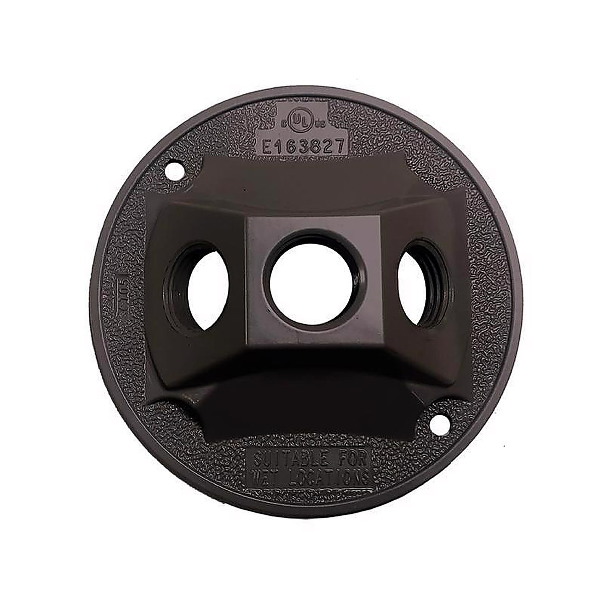 Sigma Electric 14383BR Round Metal Lampholder Cover For Wet Locations