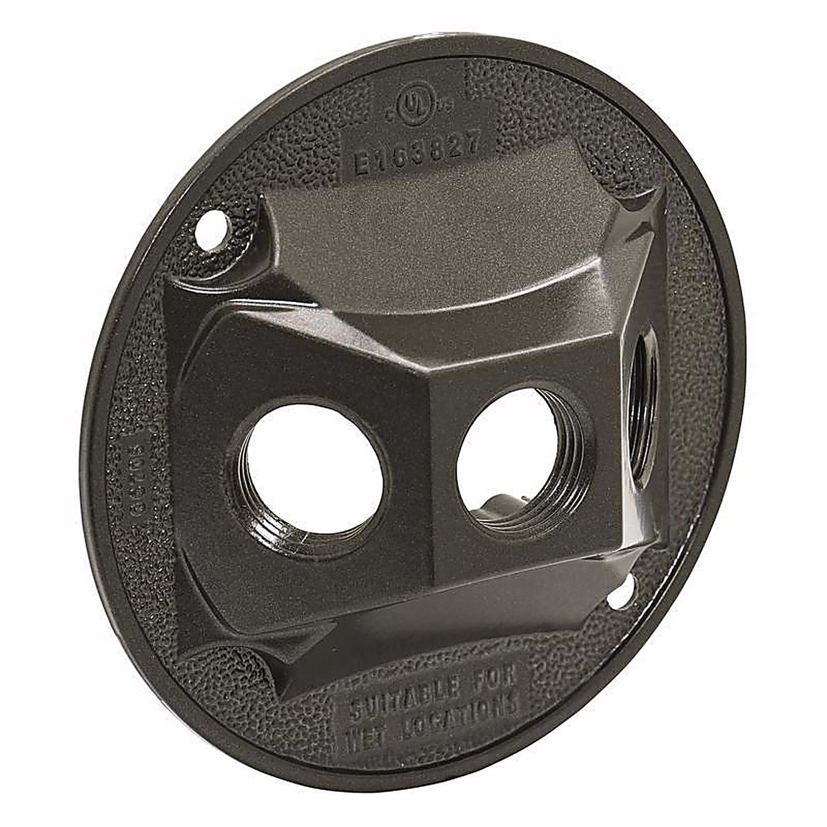 Sigma Electric 14383BR Round Metal Lampholder Cover For Wet Locations