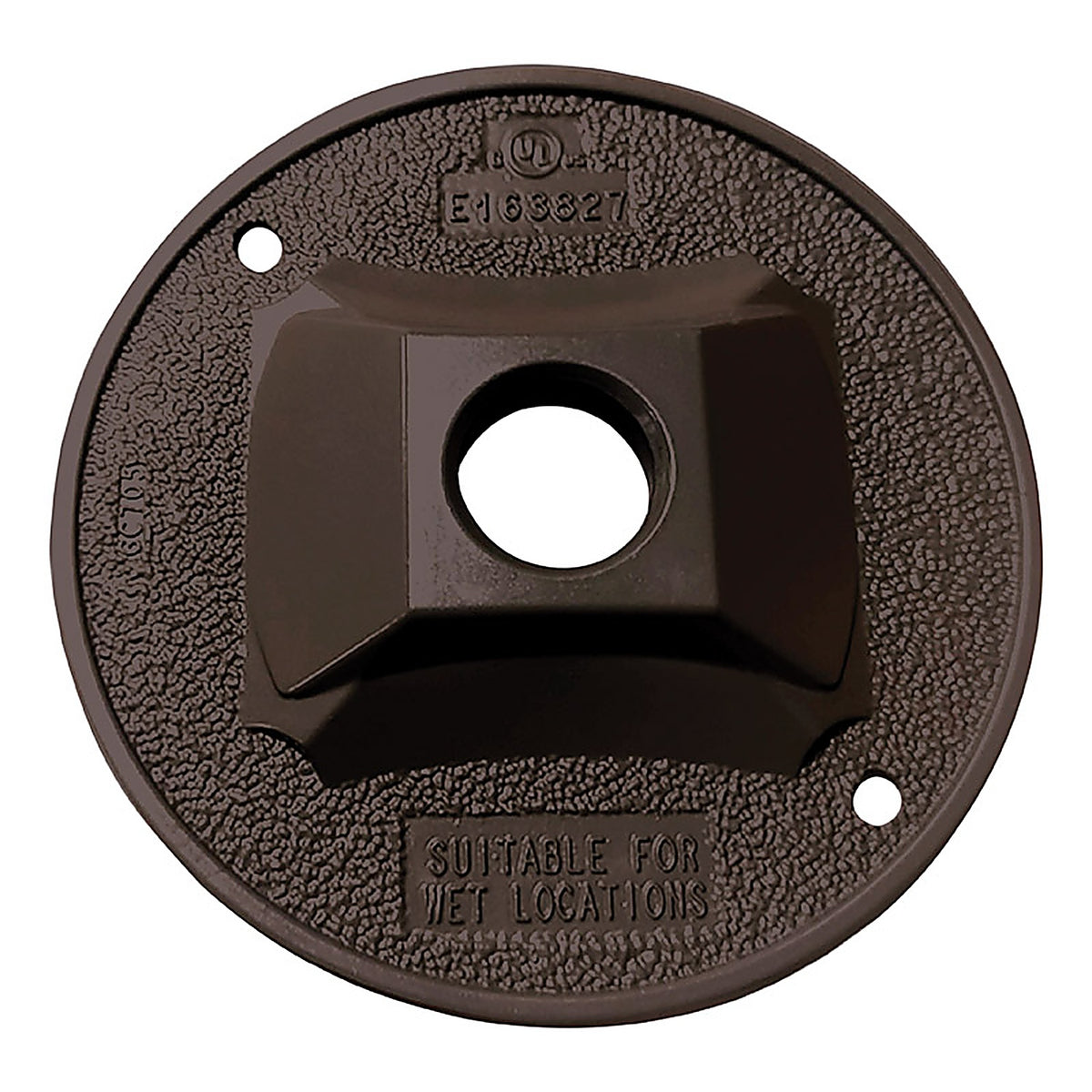 Sigma Electric 14381BR Round Metal Lampholder Cover For Wet Locations