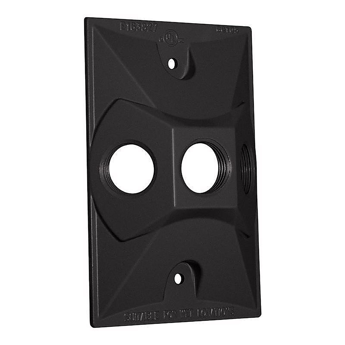Sigma Electric 14373BR Rectangle Metal 1 gang Lampholder Cover For Wet Locations