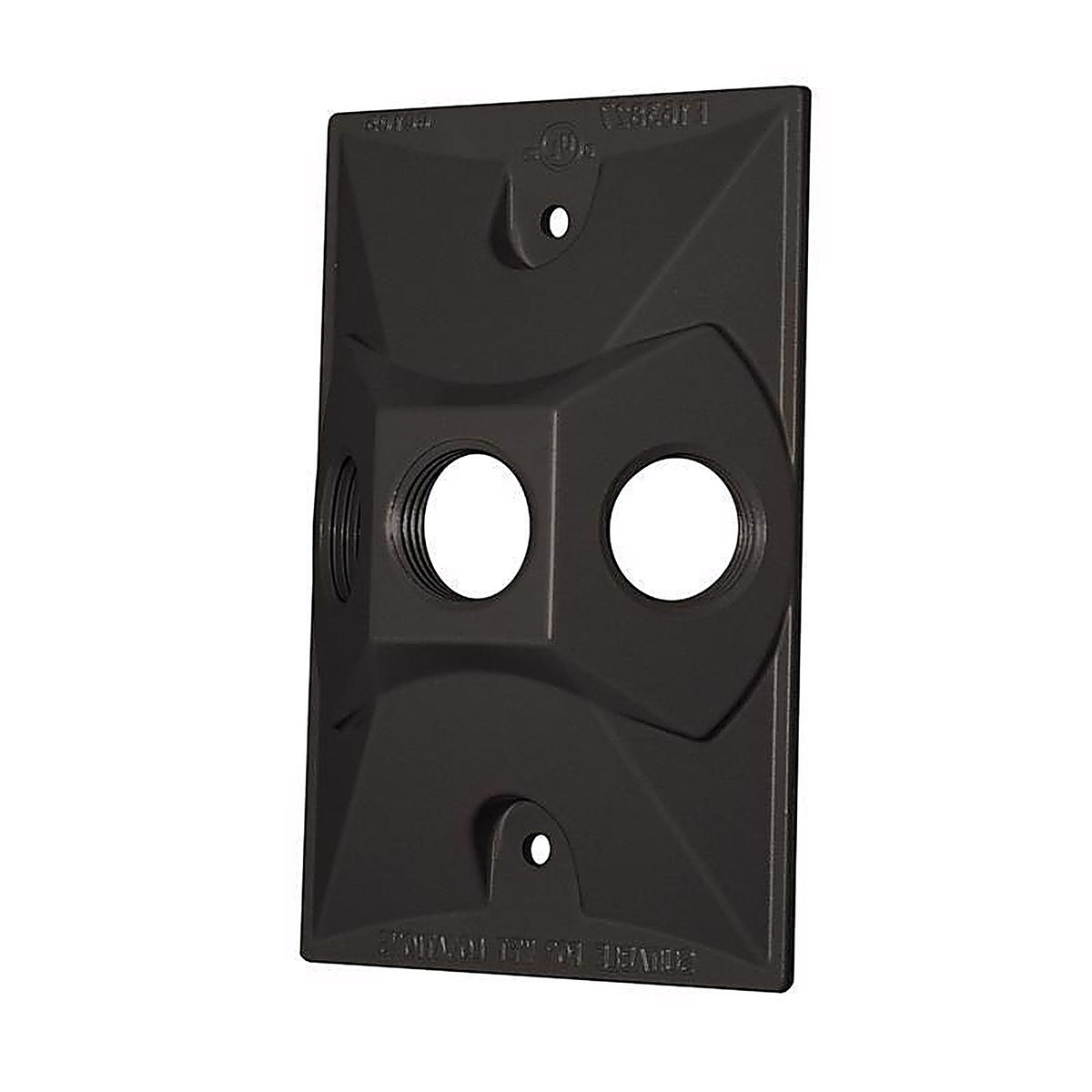Sigma Electric 14373BR Rectangle Metal 1 gang Lampholder Cover For Wet Locations