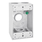 Sigma Electric 14251WH 4-1/2 in. Rectangle Metallic 1 gang Weatherproof Box White