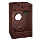 Sigma Electric 14251BR 4-1/2 in. Rectangle Metallic 1 gang Weatherproof Box Bronze
