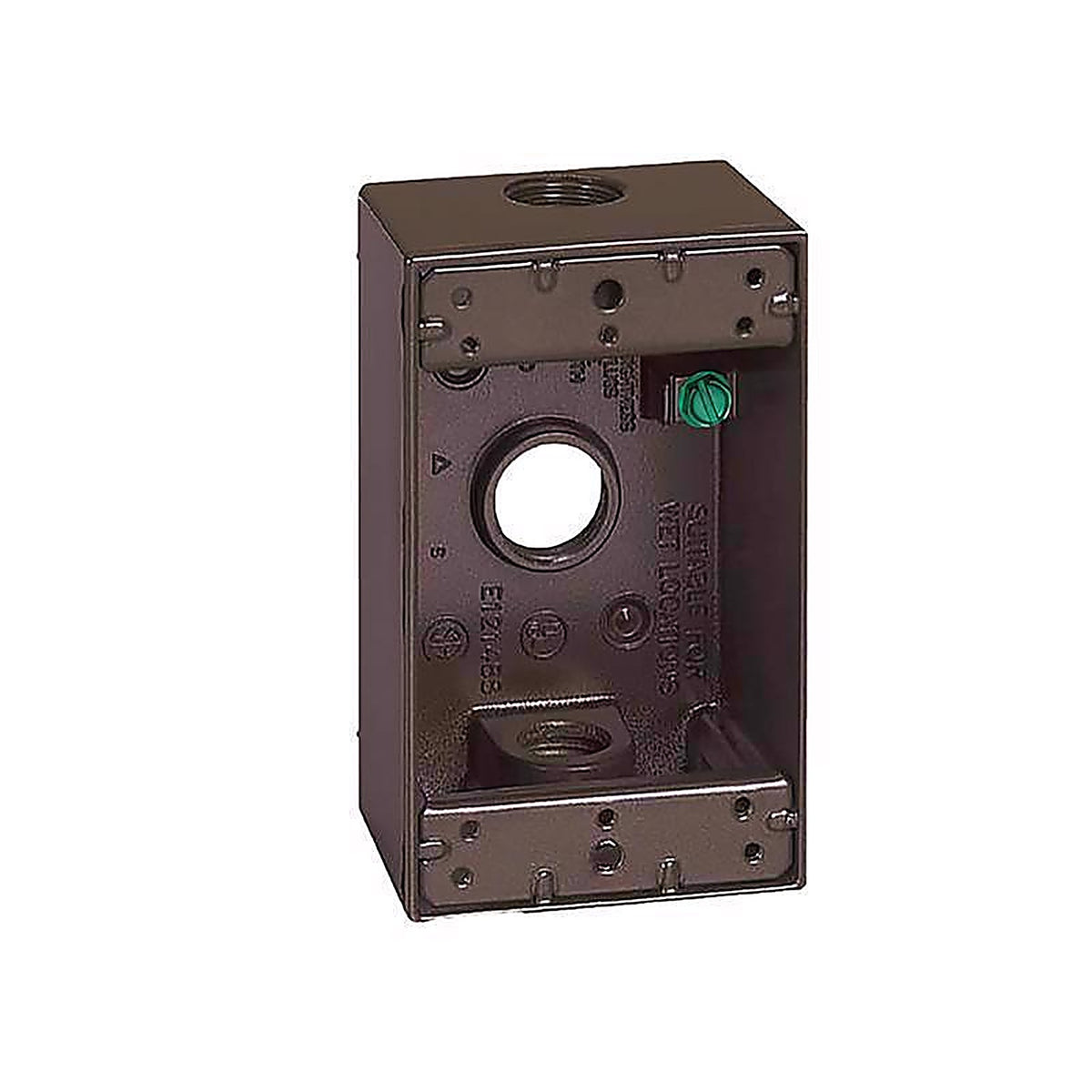 Sigma Electric 14250BR 4-1/2 in. Rectangle Metallic 1 gang Weatherproof Box Bronze